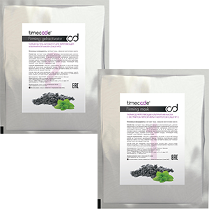 Timecode Маска альгинатная с экстрактом черной икры и ментолом+Гель-активатор Firming