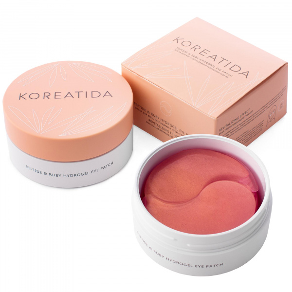 Koreatida Патчи для век гидрогелевые с пептидами и рубиновой пудрой