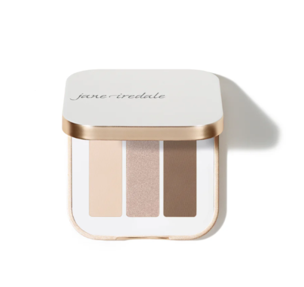 Jane Iredale Тени для век тройные с зеркалом Палисандр PurePressed Eye Shadow Triple Driftwood