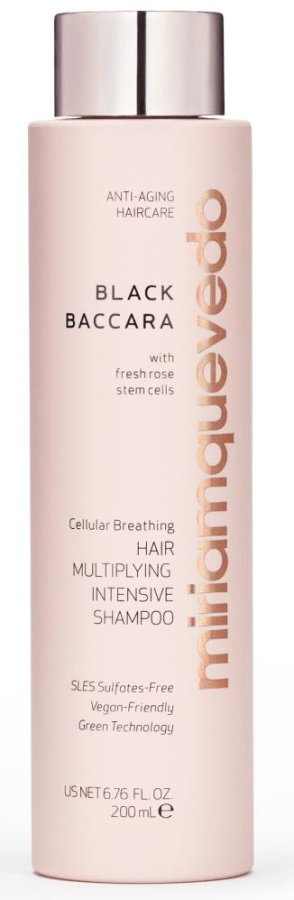 Miriam Quevedo Black Baccara Шампунь, обеспечивающий клеточное дыхание, рост и объем волос с экстрактом розы Cellular Breathing Hair Multiplying Intensive Shampoo