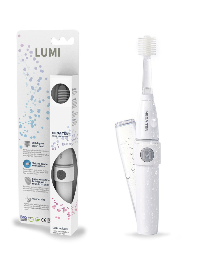 Mega Ten Щетка зубная электрическая Lumi White Sonic Toothbrush