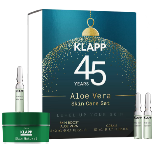 Klapp Набор Aloe Vera Skin Care Set (крем для лица 50 мл, концентрат 2 мл × 3 шт.)