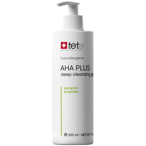 TETe Гель для глубокого очищения с АНА-кислотами и энзимами тыквы AHA Plus Deep Cleansing Gel