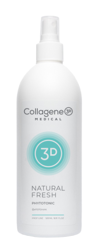 Medical Collagene 3D Фитотоник для лица с АНА-кислотами Natural Fresh Phytotonic