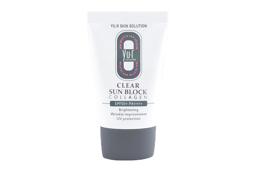 YU-R Крем солнцезащитный SPF 50 Clear Sun Block Collagen