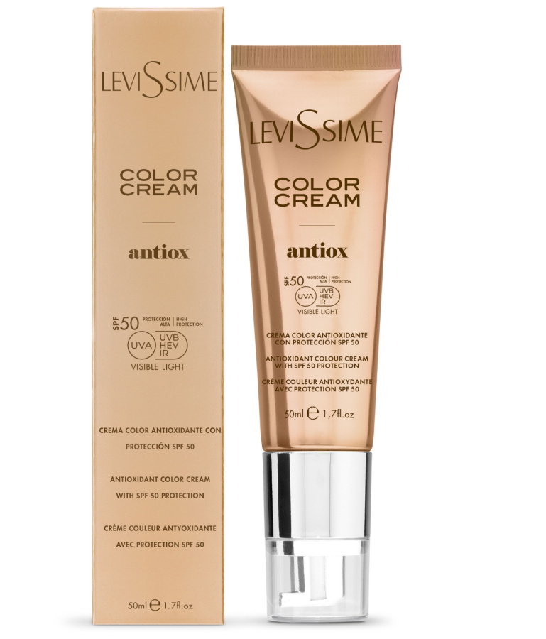 Levissime Крем тональный антиоксидантный Color cream antiox SPF 50