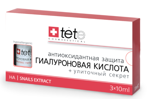 TETe Гиалуроновая кислота + Улиточный секрет Hyaluronic Acid + Snail Extract