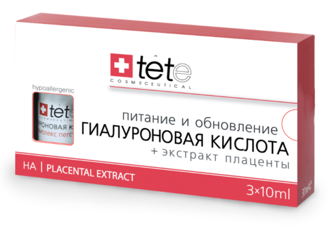 TETe Гиалуроновая кислота + Экстракт Плаценты Hyaluronic Acid + Placental Extract