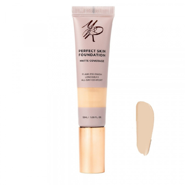 YU-R Основа устойчивая под макияж Matte Coverage Foundation (тон 1,5 Porcelain Plus)