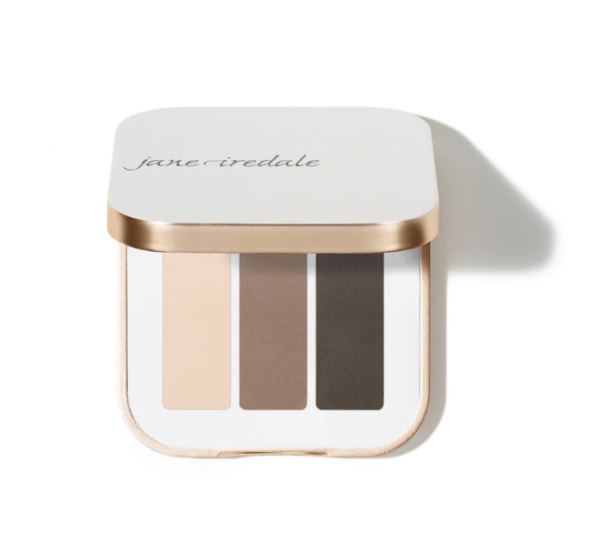 Jane Iredale Тени для век тройные с зеркалом Речная галька PurePressed Eye Shadow Triple Riverstone