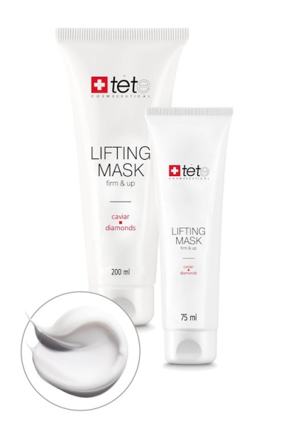 TETe Маска-лифтинг с экстрактом икры и алмазной микропудрой Lifting Mask Caviar and Diamonds