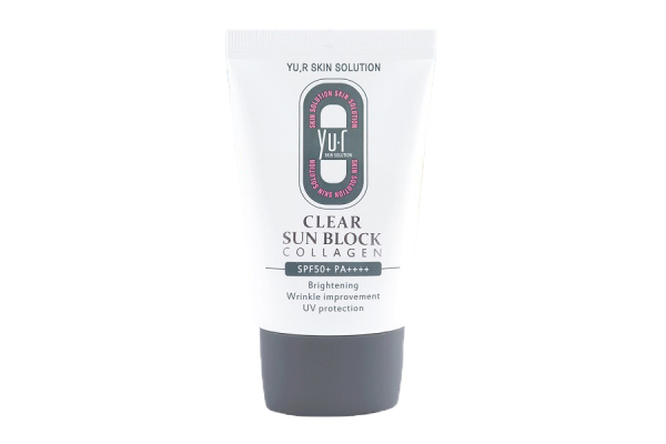 YU-R Крем солнцезащитный SPF 50 Clear Sun Block Collagen