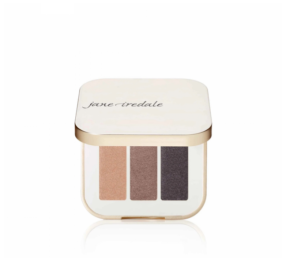 Jane Iredale Тени для век тройные с зеркалом Жженый сахар PurePressed Eyeshadow Triple Brown Sugar